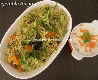 Vegetable Biryani – 2nd Method/South Indian Style Vegetable Birynai
