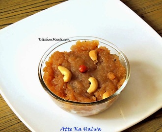 Atte Ka Halwa - Wheat Flour Dessert Recipe
