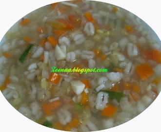 CHINESE BARLEY WITH  CARROT AND TOMATO SOUP...