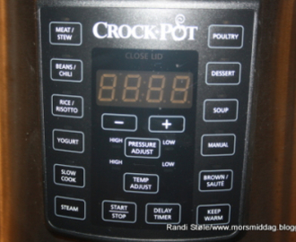Fårikål testing av Crock-pot
