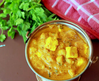 paneer chana masala - Chole paneer masala recipe - Vegetarian Gravy recipe - Vegetarian Curry recipe - Paneer recipes