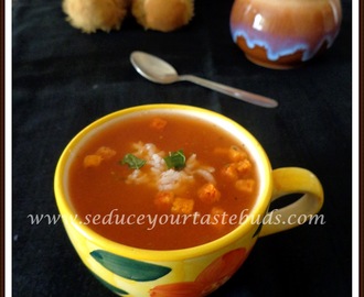 Quick Tomato - Rice Soup | Recipes with Leftover Rice