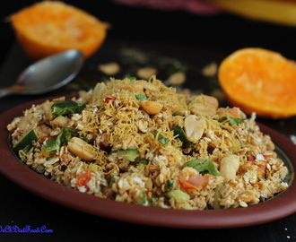 Orange oats snack (Bhel) – Scheduled post and am away for a month