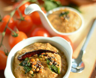 Onion Tomato Thokku Recipe | Side Dish For Idli Dosa | Tomato Onion Garlic Chutney | Vengaya Thakkali Chutney