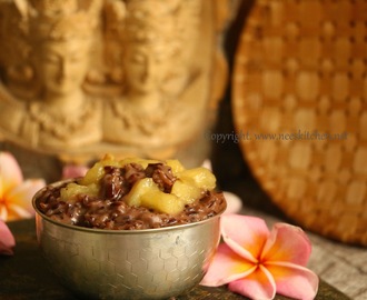 Black Rice Banana Pudding | Balinese Recipe