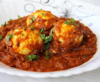 RECIPE FOR EGG CURRY - SPICY EGG CURRY