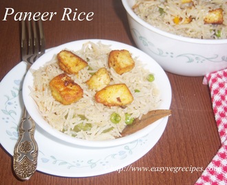 Paneer Fried Rice Recipe -- How to make Paneer Fried Rice