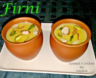 Firni ( traditional Indian sweet )