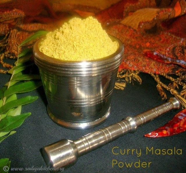 Curry Masala Powder Recipe / Poriyal Masala Powder Recipe - Used for Poriyal / Sabzi / Palya
