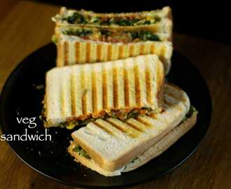 veg sandwich recipe | easy vegetable cheese sandwich recipe