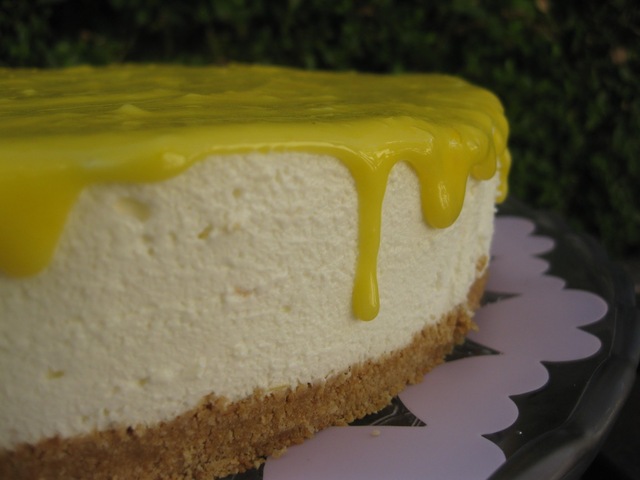 Cheesecake de Lima-Limão com Curd de Limão