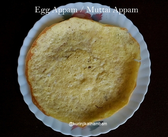 Egg Appam / Muttai Aappam | Appam Recipes