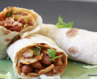 Mexican Beans Burrito | Bean Wrap | Kidney Bean Wrap