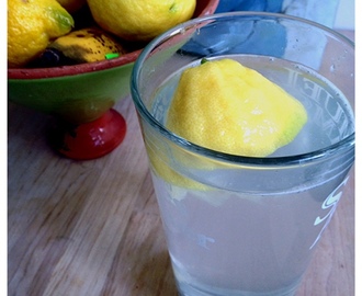 Good morning lemon water