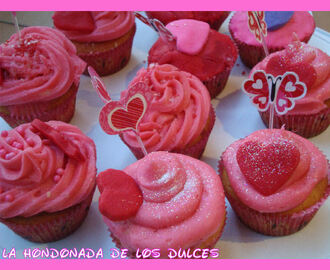 Dulce San valentin..Cupcakes de cerezas