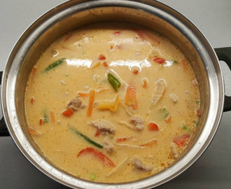Red curry thaisuppe