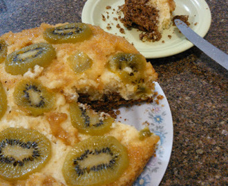 Receita de bolo fácil de kiwi