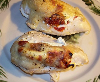 Goat Cheese and Sun Dried Tomato Stuffed Chicken Breasts