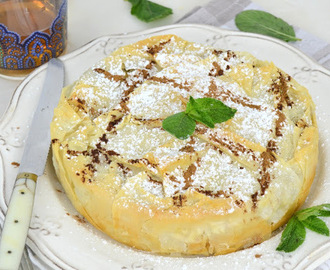 Pastela moruna o pastel árabe de pollo