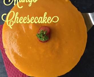 Mango Cheese Cake | How to make Mango Cheese Cake | Eggless Recipe| NoBake Recipe