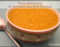 Soupe Marocaine de Carottes aux Pois Chiches