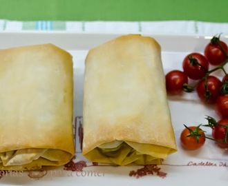 Embrulhos de legumes (tipo crepes chineses)
