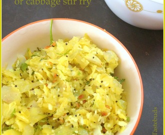 Cabbage Palya | Vegan Cabbage stir fry | Simple Stir Fries