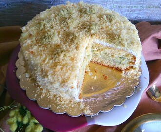 Torta mimosa senza glutine con pistacchio