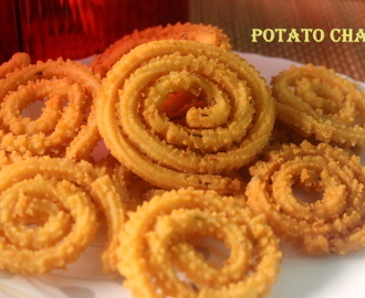 Potato chakli or murukku recipe – Diwali snacks recipe