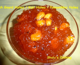 Ash Gourd Halwa / Kasi Halwa / Poosanikkai Halwa