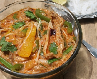 Chicken Laksa Recipe - Thai Chicken Noodle Laksa Recipe