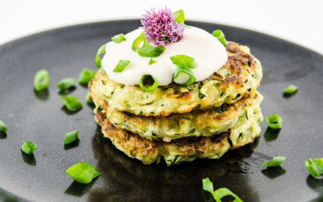 Quick and Easy Zucchini Fritters [Vegan, Gluten-Free]