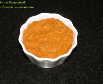 Red Bell Pepper Pachadi or Red Capsicum Chutney – Guest Post by Sushmita Buddhisagar