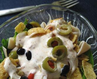 Layered Mexican Chicken Salad