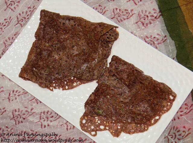 Ragi Dosa or Nachni Dosa (Finger Millet Pancake)