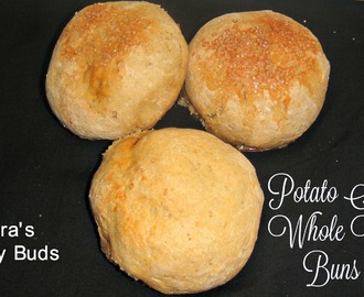 Potato Stuffed Whole wheat Buns #RecipeRedux