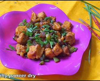 CHILLY PANEER DRY/PANEER RECIPES