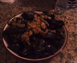 Mussels and Sweet Leeks