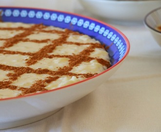 Arroz doce cremoso . Portuguese sweet rice pudding