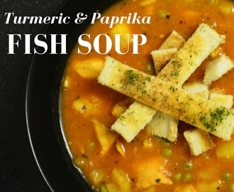 Sopa de Peixe com Açafrão e Paprika // Turmeric & Paprika Fish Soup - "Dia Um...Na Cozinha"