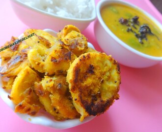 Raw banana sabzi – Vazhaikkai Poriyal – Plantain Curry Recipe