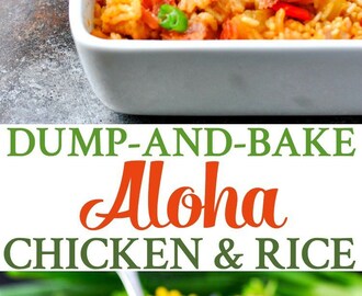 Dump-and-Bake Aloha Chicken and Rice | Easy Dinner Recipes | Dinner Ideas | Chicken Recipes | Chicken Breast Recipes | Casserole Recipes | Bacon