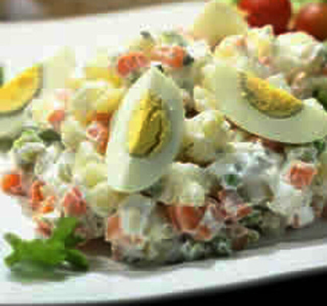 Salada Russa com Peixe