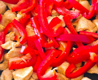 Kip met paprika en Italiaanse kruiden – lekker voor op brood
