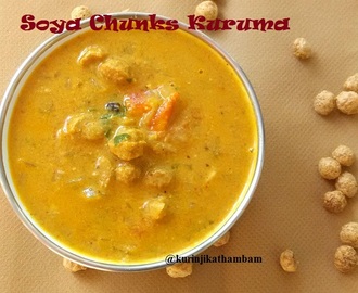 Soya Chunks Kuruma / Meal Maker Gravy | Side dish for chapathi