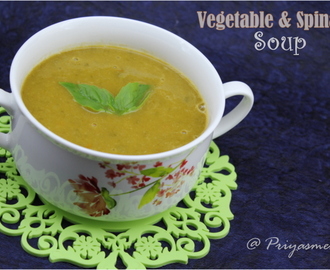 Vegetable and Spinach Soup / Diet Friendly Recipe - 64 / #100dietrecipes