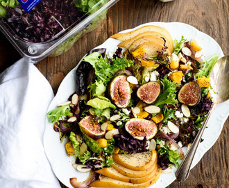 Pear Salad with Figs and Caramelized Onions
