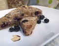 Coconut Almond Blueberry Scones – vegan & gluten free