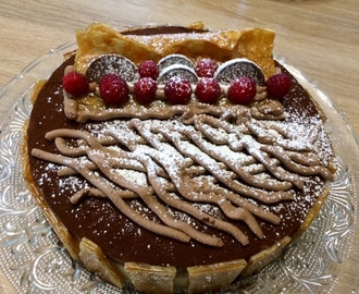 Gâteau aux 3 chocolats avec biscuit breton