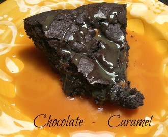 ~Chewy Chocolate Caramel Brownies~